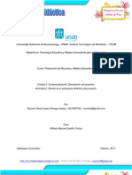 Contextualización de la Propuesta Didáctica de Medios Audiovisuales - RLopez