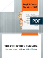 BALAOD Webinar - Child Protection Policy