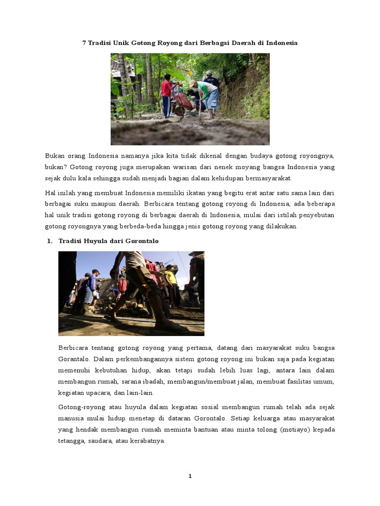 Kliping Gotong Royong | PDF