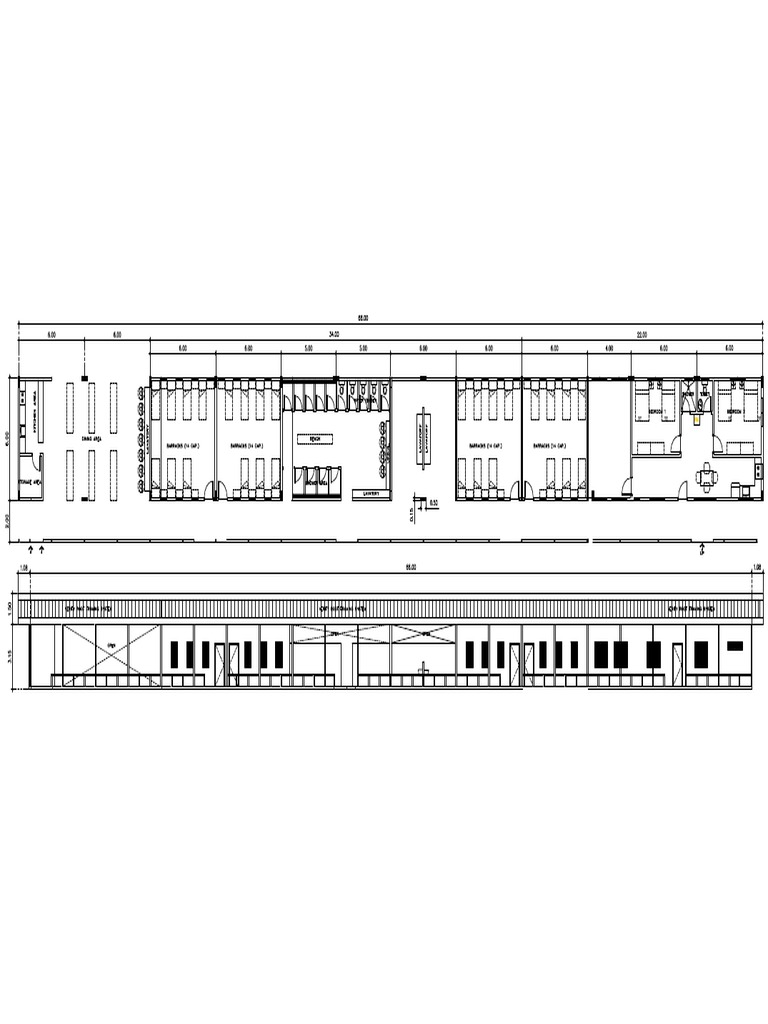 Barracks Building Floor Plan | PDF