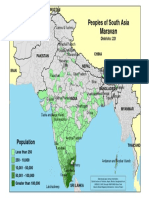 South Asia Population Density by District