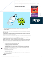 COVID-19 - Experto Comparte Receta de OMS para Hacer Desinfectante Casero - IBERO