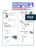 Ley de Exponentes II - Algebra