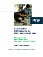 Saharan and North African Toy and Play Cultures. Commented Bibliography