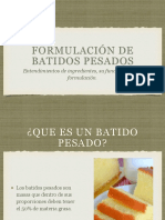 Clase de Formulacion de Batidos Pesados