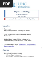 Digital Marketing: Lecture #2: Consumer Behavior in The Digital Age