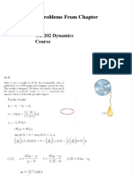 Selected Problems From Chapter 19: GE 202 Dynamics Course