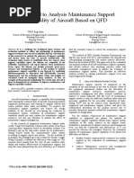 A Method To Analysis Maintenance Support Capability of Aircraft Based On QFD