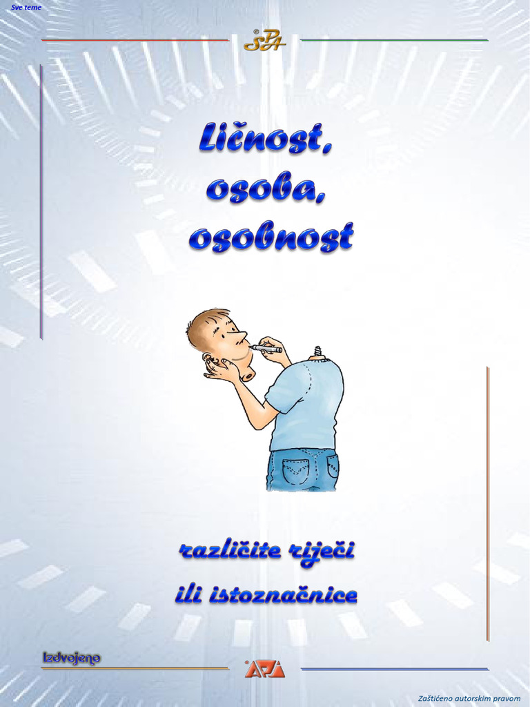 Ličnost, Osoba, Osobnost | PDF