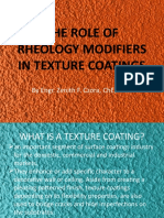 The Role of Rheology Modifiers in Texture Coatings