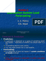 Distribution System Load Forecasting