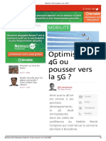 Optimiser La 4G Ou Pousser Vers La 5G