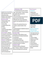 Medical Management: Chronic Obstructive Pulmonary