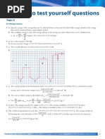 Answers To Test Yourself Questions: Topic 8