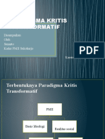 PARADIGMA KRITIS TRANSFORMATIF