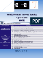 F&B Pro M2. Unit 1. Designing Foodservice Facility