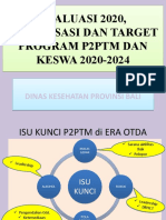 Sosialisasi, Target PTM Keswa 2020-2024 - Okk