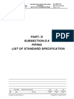 SRU6501 - List of Standard Specification