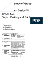 Literature Study of Group Housing Architectural Design VI BACH - 601 Topic: Parking and F.A.R