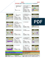 Dallas ISD Proposed Intersession Calendars - 2021-22 & 2022-23