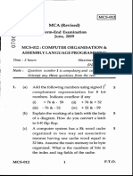 MCA (Revised) Term-End Examination - Une, 2409