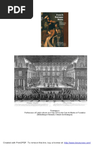 French Baroque Music - From Beaujoyeulx To Rameau