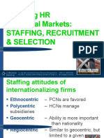 Sourcing HR For Global Markets: Staffing, Recruitment & Selection