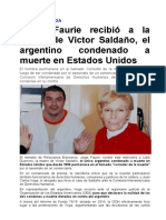 Jorge Faurie Recibió A La Madre de Víctor Saldaño, El Argentino Condenado A Muerte en Estados Unidos