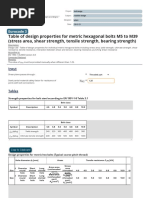 Eurocode Bolt Design Properties M5-M39 | PDF