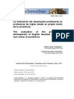 Evaluación Desempeño Profesores Inglés