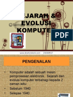 Nota SEJARAH & EVOLUSI KOMPUTER