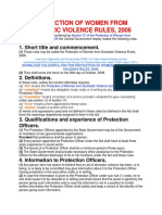 Protection of Women From Domestic Violence Rules, 2006: 1. Short Title and Commencement