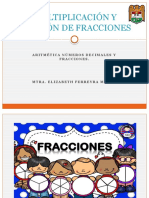 Multiplicación y División de Fracciones