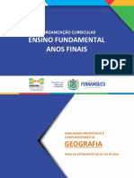 Anos Finais - Geografia - Reorganização Curricular