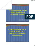 Entrenamiento de La Resistencia Velocidad