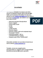 Oferta Certificare BIO (Ecologica