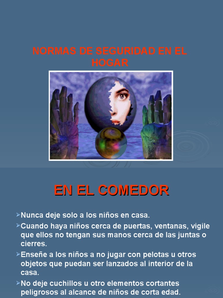 Normas de Seguridad en El Hogar | PDF