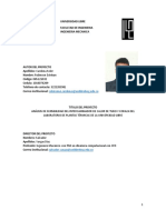 Análisis de Sensibilidad Del Intercambiador de Calor de Tubo y Coraza Del Laboratorio de Plantas Térmicas de La Universidad Libre