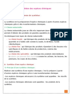 Synthese Des Especes Chimiques Cours 4 1