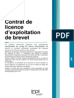 Contrat de Licence Dexploitation