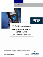 475 Field Communicator Frequently Asked Questions