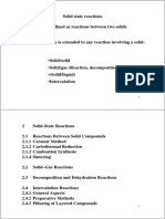 Solid state reaction fundamentals