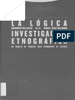 La Logica de La Investigacion Etnografica Diaz de Rada LIMPIO