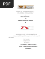 Download PROJECT REPORT ON TRAINING AND DEVELOPMENT by kaur_simran232 SN49368010 doc pdf