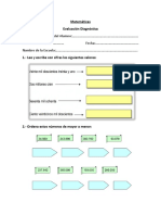 Evaluacion Diagnóstica Matematicas1 4to C