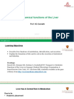 Biochemical Functions of The Liver