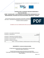 DOCUMENTOS DE CHAMADA PARA A CHAMADA CONJUNTA BIODIVERSA E ÁGUA JPI 2020