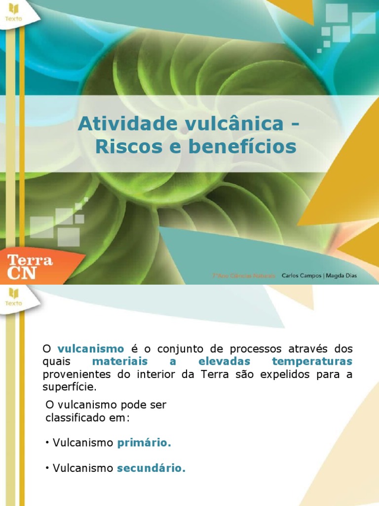 06 - Atividade Vulcânica - Riscos e Benefícios | PDF | Vulcão | Tipos ...