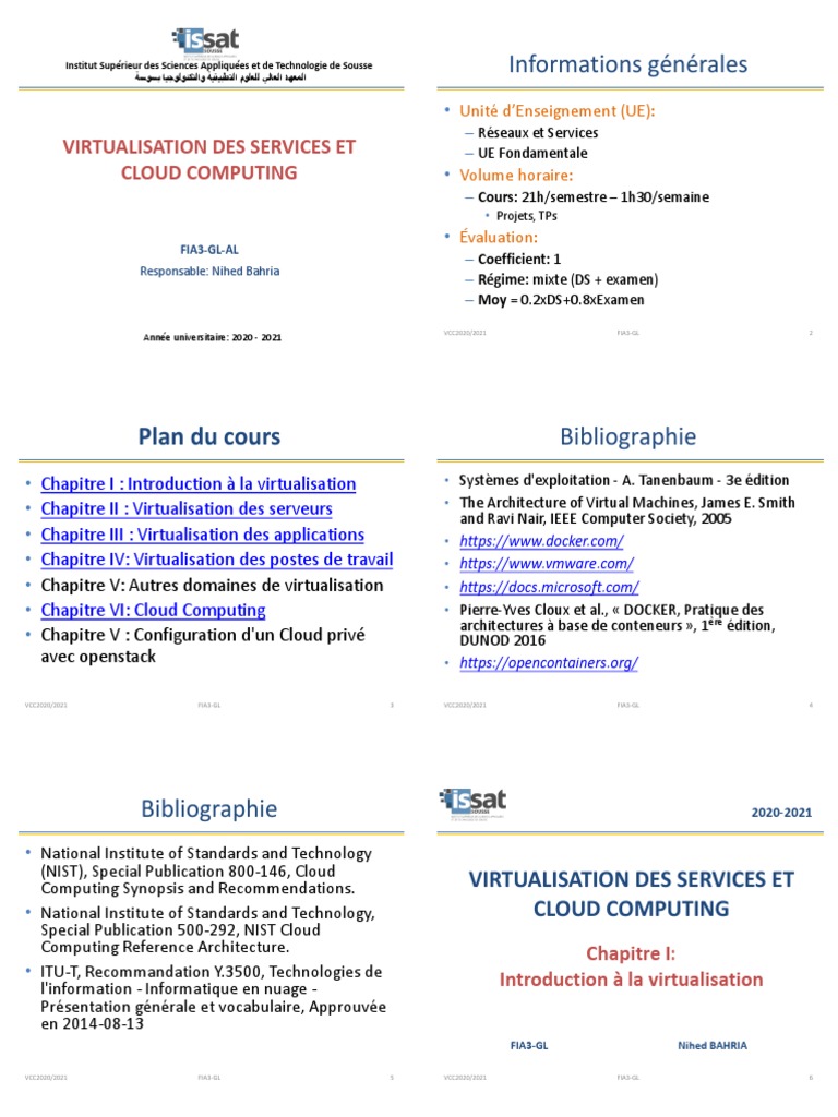 Virtualisation des Services et Cloud Computing | PDF | Virtualisation ...