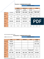 Horario Construcción Nivelación